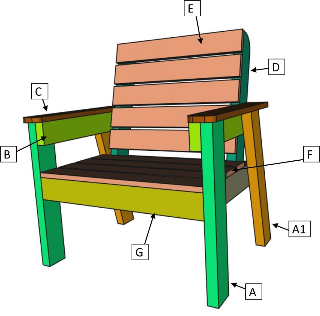 Build Your Own Wood Deck Chair The2By4